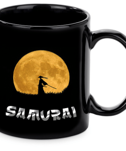 Samurai Bogre Fekete Felirat Ezust