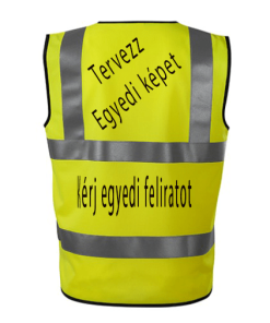 Warnweste Rücken editierbar