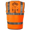 Warnweste Fahrrad Orange