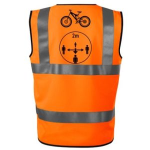 Warnweste Fahrrad Orange