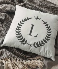 Egyedi névre szóló monogramos párna huzat